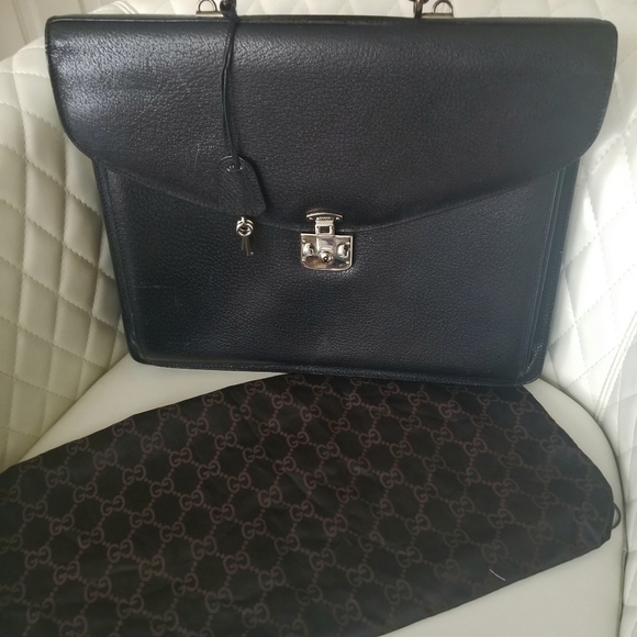 Gucci Other - Gucci Italy Men's Leather Briefcase